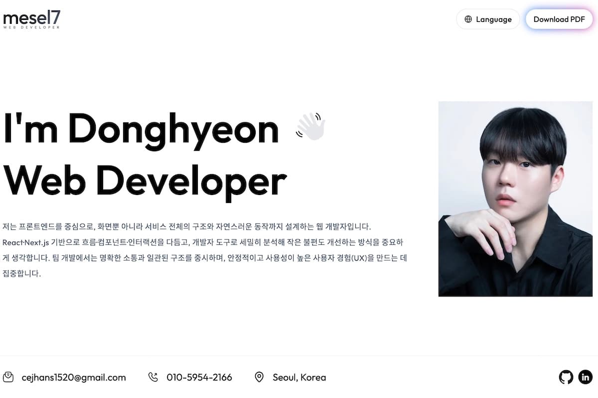 mesel7 Dev Portfolio